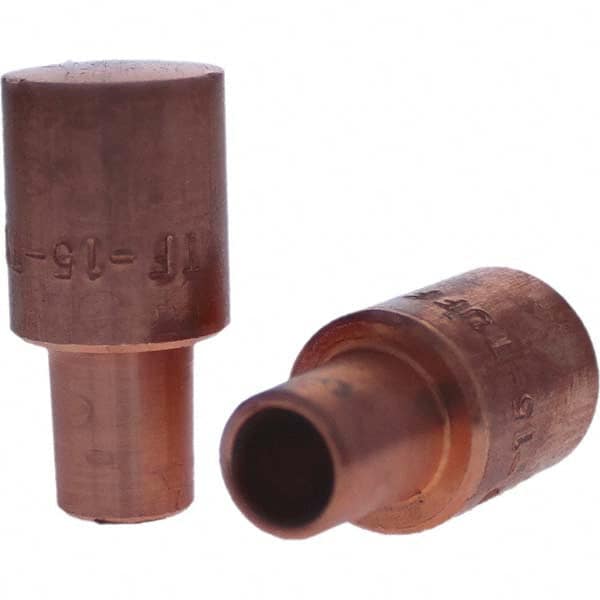 Tuffaloy - Spot Welder Tips For Use With: 5RW Cap Taper Electrode Holder Type: Male Cap F Nose (Radius) - Benchmark Tooling