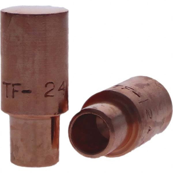 Tuffaloy - Spot Welder Tips For Use With: 4RW Cap Taper Electrode Holder Type: Male Cap F Nose (Radius) - Benchmark Tooling