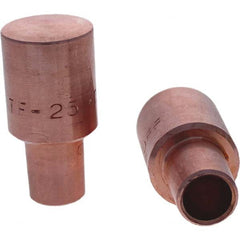 Tuffaloy - Spot Welder Tips For Use With: 5RW Cap Taper Electrode Holder Type: Male Cap F Nose (Radius) - Benchmark Tooling