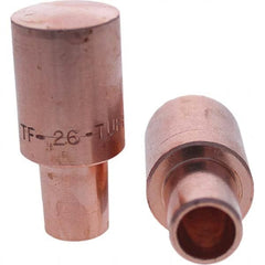 Tuffaloy - Spot Welder Tips For Use With: 6RW Cap Taper Electrode Holder Type: Male Cap F Nose (Radius) - Benchmark Tooling