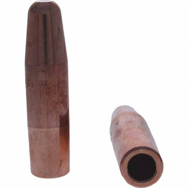 Tuffaloy - Spot Welder Tips For Use With: 5RW Electrode Holder Type: Straight Tip A Nose (Pointed) - Benchmark Tooling