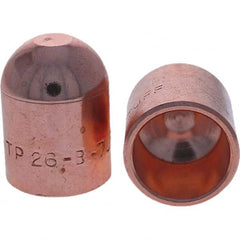 Tuffaloy - Spot Welder Tips For Use With: 6RW Cap Taper Electrode Holder Type: Female Cap B Nose (Dome) - Benchmark Tooling