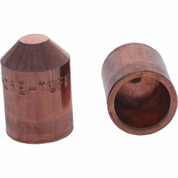 Tuffaloy - Spot Welder Tips For Use With: 5RW Cap Taper Electrode Holder Type: Female Cap E Nose (Truncated) - Benchmark Tooling