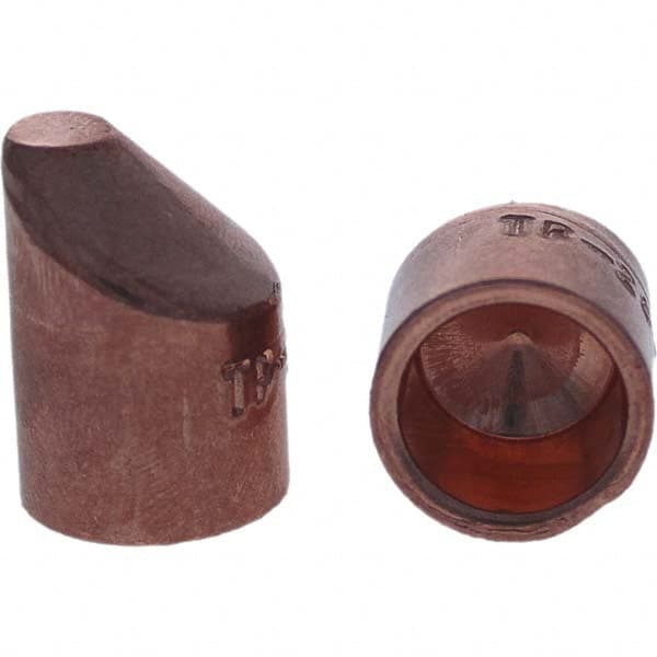 Tuffaloy - Spot Welder Tips For Use With: 5RW Cap Taper Electrode Holder Type: Female Cap D Nose (Offset) - Benchmark Tooling