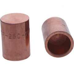 Tuffaloy - Spot Welder Tips For Use With: 5RW Cap Taper Electrode Holder Type: Female Cap C Nose (Flat) - Benchmark Tooling