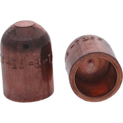 Tuffaloy - Spot Welder Tips For Use With: 5RW Cap Taper Electrode Holder Type: Female Cap B Nose (Dome) - Benchmark Tooling