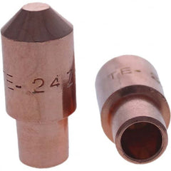 Tuffaloy - Spot Welder Tips For Use With: 4RW Cap Taper Electrode Holder Type: Male Cap E Nose (Truncated) - Benchmark Tooling