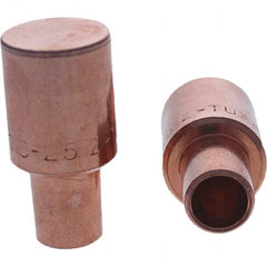 Tuffaloy - Spot Welder Tips For Use With: 5RW Cap Taper Electrode Holder Type: Male Cap C Nose (Flat) - Benchmark Tooling