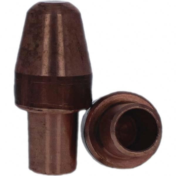 Tuffaloy - Spot Welder Tips For Use With: 6RW Cap Taper Electrode Holder Type: Male Cap A Nose (Pointed) - Benchmark Tooling