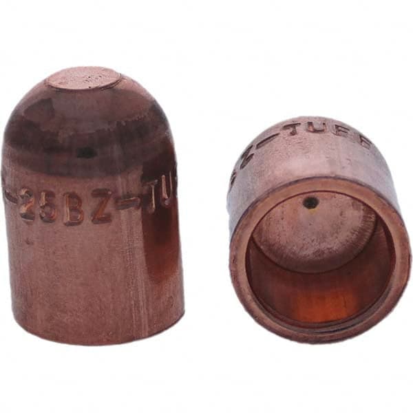 Tuffaloy - Spot Welder Tips For Use With: 5RW Cap Taper Electrode Holder Type: Female Cap B Nose (Dome) - Benchmark Tooling