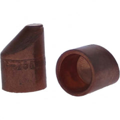 Tuffaloy - Spot Welder Tips For Use With: 5RW Cap Taper Electrode Holder Type: Female Cap D Nose (Offset) - Benchmark Tooling