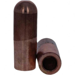 Tuffaloy - Spot Welder Tips For Use With: 7RW Electrode Holder Type: Straight Tip B Nose (Dome) - Benchmark Tooling