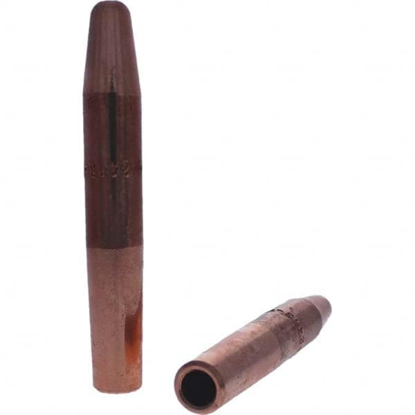 Tuffaloy - Spot Welder Tips For Use With: 4RW Electrode Holder Type: Straight Tip A Nose (Pointed) - Benchmark Tooling