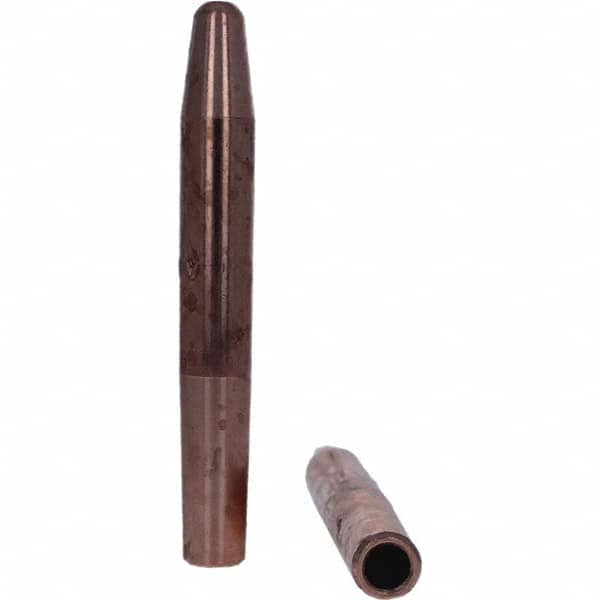 Tuffaloy - Spot Welder Tips For Use With: 4RW Electrode Holder Type: Straight Tip A Nose (Pointed) - Benchmark Tooling