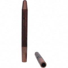 Spot Welder Tips; Tip Type: Straight Tip A Nose (Pointed); Material: RWMA Class 2 - C18200; Type: Straight Tip A Nose (Pointed)