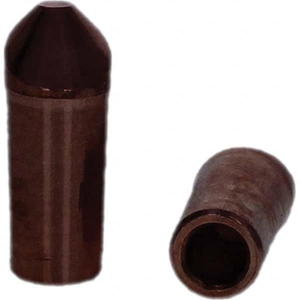 Tuffaloy - Spot Welder Tips For Use With: 4RW Electrode Holder Type: Straight Tip D Nose (Offset) - Benchmark Tooling