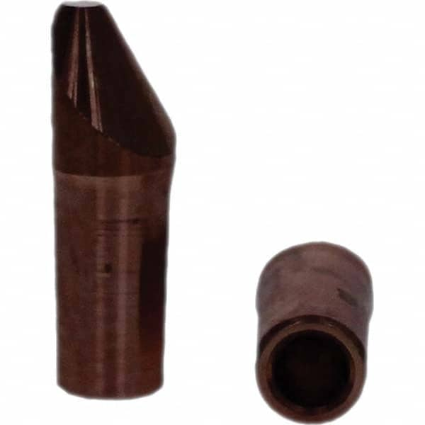 Tuffaloy - Spot Welder Tips For Use With: 4RW Electrode Holder Type: Straight Tip D Nose (Offset) - Benchmark Tooling