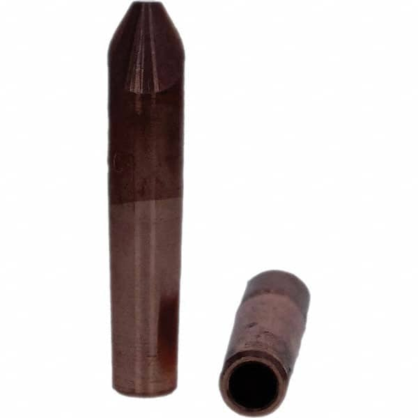 Tuffaloy - Spot Welder Tips For Use With: 4RW Electrode Holder Type: Straight Tip D Nose (Offset) - Benchmark Tooling