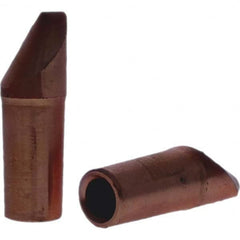 Tuffaloy - Spot Welder Tips For Use With: 4RW Electrode Holder Type: Straight Tip D Nose (Offset) - Benchmark Tooling