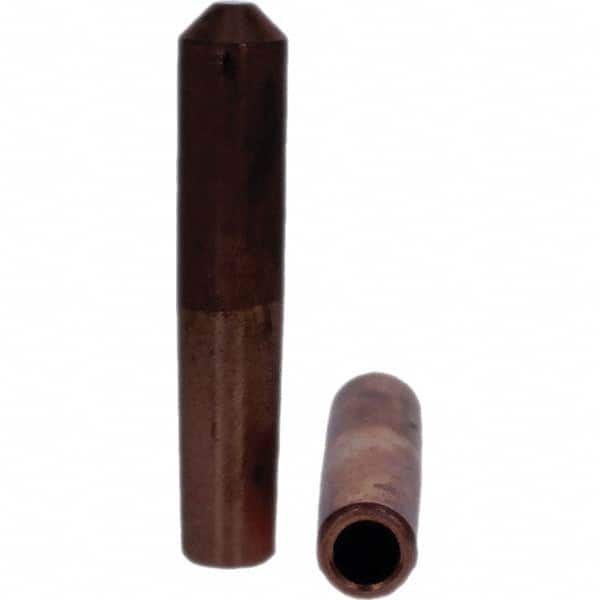 Tuffaloy - Spot Welder Tips For Use With: 4RW Electrode Holder Type: Straight Tip E Nose (Truncated) - Benchmark Tooling