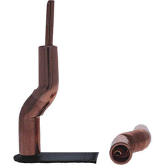 Tuffaloy - Spot Welder Tips For Use With: 4RW Electrode Holder Type: Bent Shank for 4RW Male Cap - Benchmark Tooling