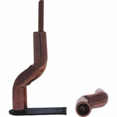 Tuffaloy - Spot Welder Tips For Use With: 4RW Electrode Holder Type: Bent Shank for 4RW Male Cap - Benchmark Tooling