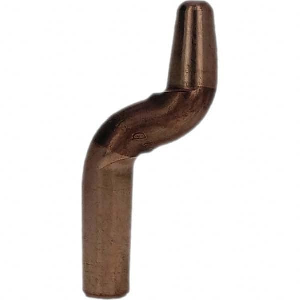 Tuffaloy - Spot Welder Tips For Use With: 4RW Electrode Holder Type: Double Bend Tip A Nose (Pointed) - Benchmark Tooling