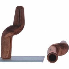 Tuffaloy - Spot Welder Tips For Use With: 4RW Electrode Holder Type: Double Bend Tip A Nose (Pointed) - Benchmark Tooling