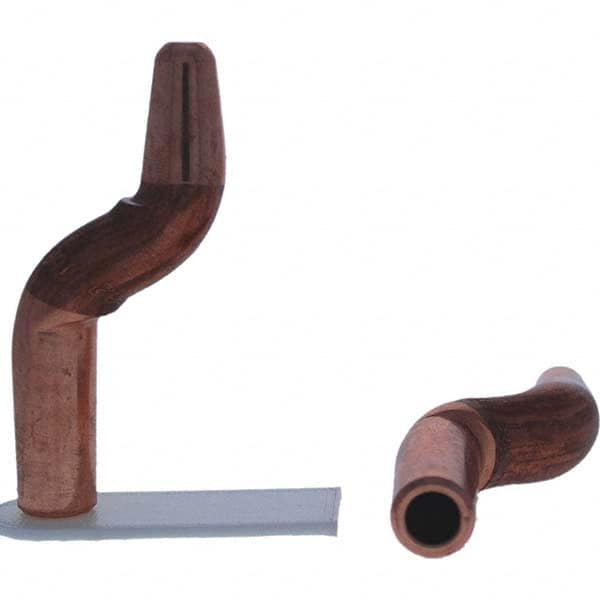 Tuffaloy - Spot Welder Tips For Use With: 4RW Electrode Holder Type: Double Bend Tip A Nose (Pointed) - Benchmark Tooling