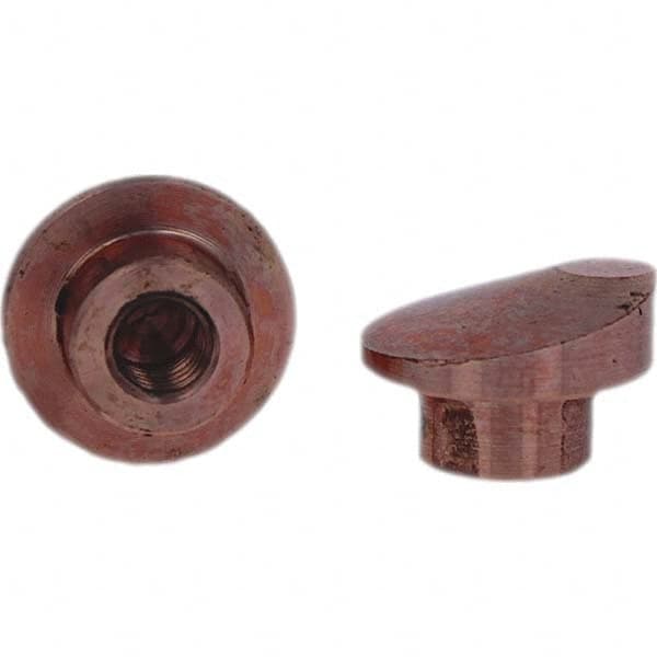 Tuffaloy - Spot Welder Tips For Use With: Socket Or Paddle Type Holder Type: Socket Tip D Nose (Offset) - Benchmark Tooling