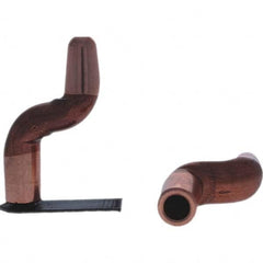 Tuffaloy - Spot Welder Tips For Use With: 5RW Electrode Holder Type: Double Bend Tip A Nose (Pointed) - Benchmark Tooling