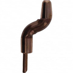 Tuffaloy - Spot Welder Tips For Use With: 5RW Electrode Holder Type: Double Bend Tip A Nose (Pointed) - Benchmark Tooling