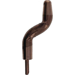 Tuffaloy - Spot Welder Tips For Use With: 5RW Electrode Holder Type: Double Bend Tip A Nose (Pointed) - Benchmark Tooling