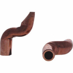 Tuffaloy - Spot Welder Tips For Use With: 4RW Electrode Holder Type: Double Bend Tip D Nose (Offset) - Benchmark Tooling