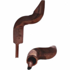 Tuffaloy - Spot Welder Tips For Use With: 4RW Electrode Holder Type: Double Bend Tip D Nose (Offset) - Benchmark Tooling