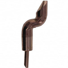 Tuffaloy - Spot Welder Tips For Use With: 5RW Electrode Holder Type: Double Bend Tip D Nose (Offset) - Benchmark Tooling