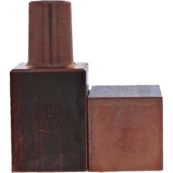 Tuffaloy - Spot Welder Tips For Use With: 5RW Electrode Holder Type: Backup Electrode Rectangular Face - Benchmark Tooling