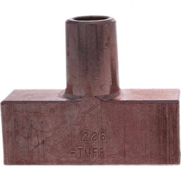 Tuffaloy - Spot Welder Tips For Use With: 5RW Electrode Holder Type: Backup Electrode Rectangular Face - Benchmark Tooling