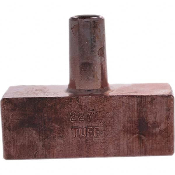 Tuffaloy - Spot Welder Tips For Use With: 4RW Electrode Holder Type: Backup Electrode Rectangular Face - Benchmark Tooling