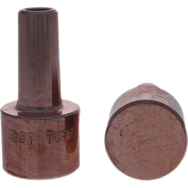 Tuffaloy - Spot Welder Tips For Use With: 4RW Electrode Holder Type: Backup Electrode Round Face - Benchmark Tooling