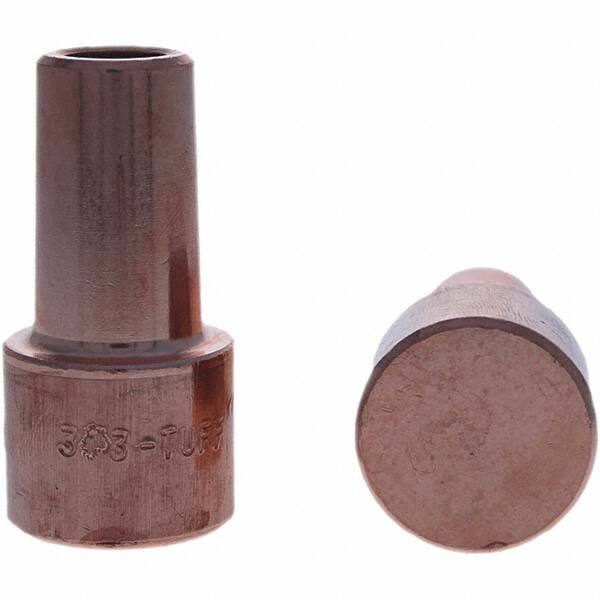 Tuffaloy - Spot Welder Tips For Use With: 5RW Electrode Holder Type: Backup Electrode Round Face - Benchmark Tooling