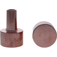 Tuffaloy - Spot Welder Tips For Use With: 4RW Electrode Holder Type: Backup Electrode Round Face - Benchmark Tooling