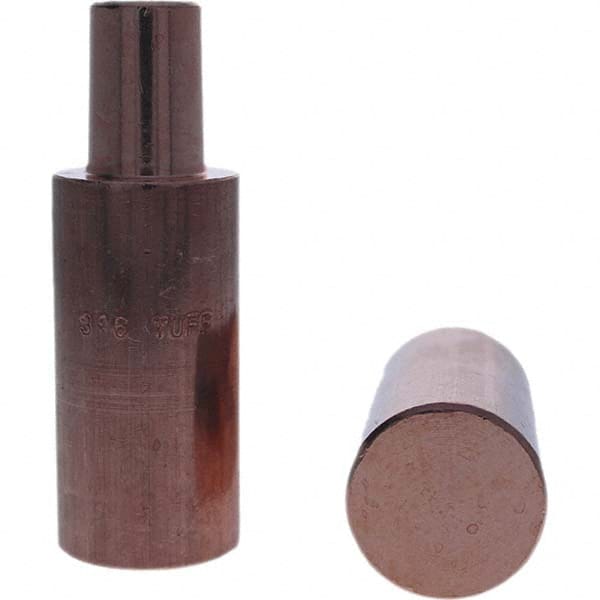 Tuffaloy - Spot Welder Tips For Use With: 5RW Electrode Holder Type: Backup Electrode Round Face - Benchmark Tooling