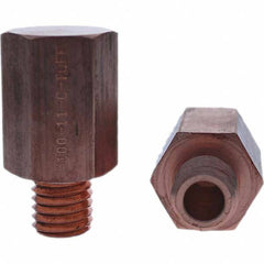 Tuffaloy - Spot Welder Tips For Use With: 5/8-11 Threaded Electrode Holder Type: Threaded Tip C Nose (Flat) - Benchmark Tooling