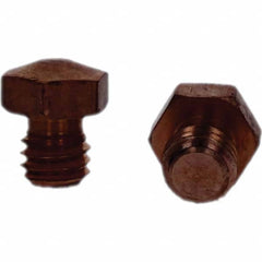 Tuffaloy - Spot Welder Tips For Use With: 3/8-16 Threaded Electrode Holder Type: Threaded Tip E Nose (Truncated) - Benchmark Tooling