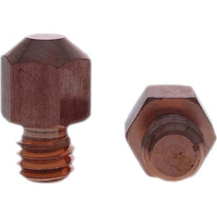 Tuffaloy - Spot Welder Tips For Use With: 3/8-16 Threaded Electrode Holder Type: Threaded Tip A Nose (Pointed) - Benchmark Tooling