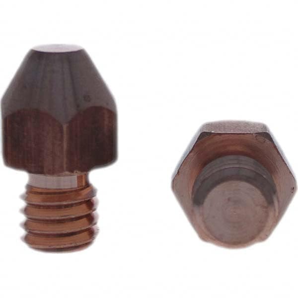 Tuffaloy - Spot Welder Tips For Use With: 3/8-16 Threaded Electrode Holder Type: Threaded Tip A Nose (Pointed) - Benchmark Tooling