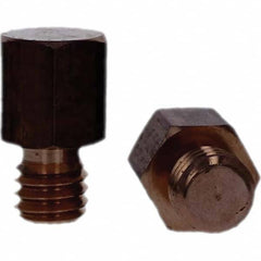 Tuffaloy - Spot Welder Tips For Use With: 3/8-16 Threaded Electrode Holder Type: Threaded Tip C Nose (Flat) - Benchmark Tooling