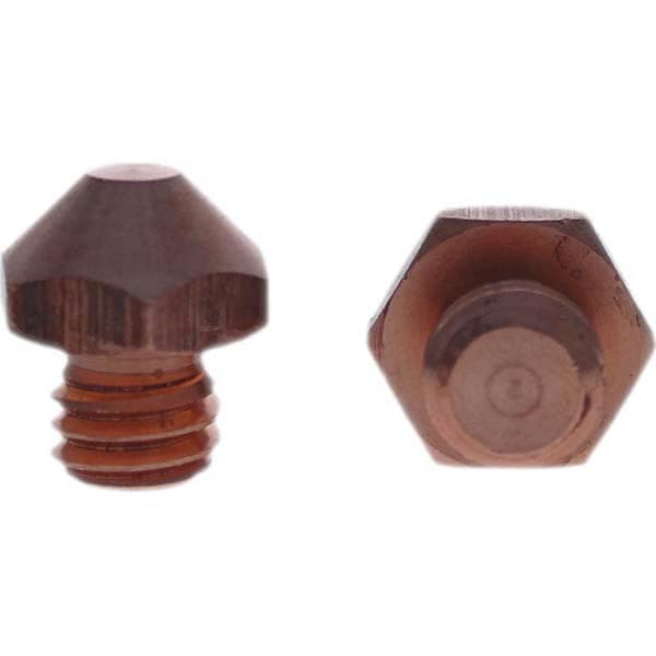 Tuffaloy - Spot Welder Tips For Use With: 7/16-14 Threaded Electrode Holder Type: Threaded Tip E Nose (Truncated) - Benchmark Tooling