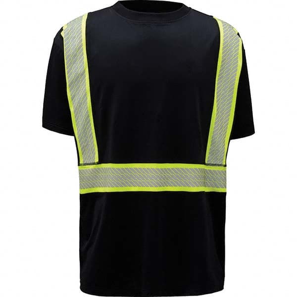 GSS Safety - Size 3XL Black & Silver High Visibility Short Sleeve T-Shirt - Benchmark Tooling